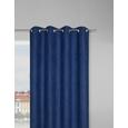 Zavesa Z Obročki Velours - modra, Konvencionalno, tekstil (140/245cm) - Mömax modern living
