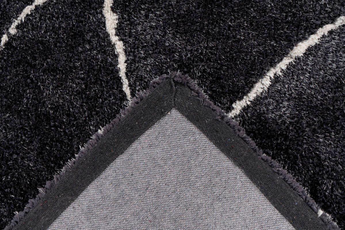 Hochflorteppich Orlando - Anthrazit, Design, Textil (160/230cm) - Kayoom