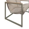 LOUNGEGRUPP LARA - grå/cremefärgad, Modern, metall/glas (114cm) - Bessagi Garden