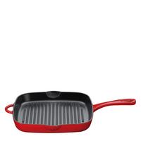PATELNIA GRILLOWA 0407801426 - czerwony, Basics, metal (43/27,6cm) - KÜCHENPROFI