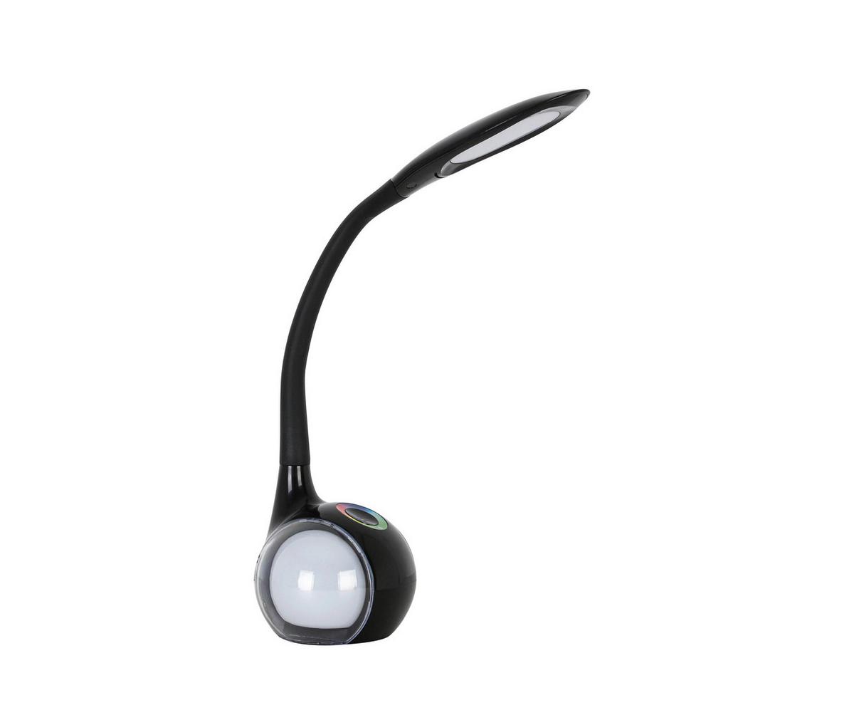 Lampă de birou cu LED Nihat - negru/transparent, Modern, plastic/metal (max 30/13,5/max 53cm) - Mömax