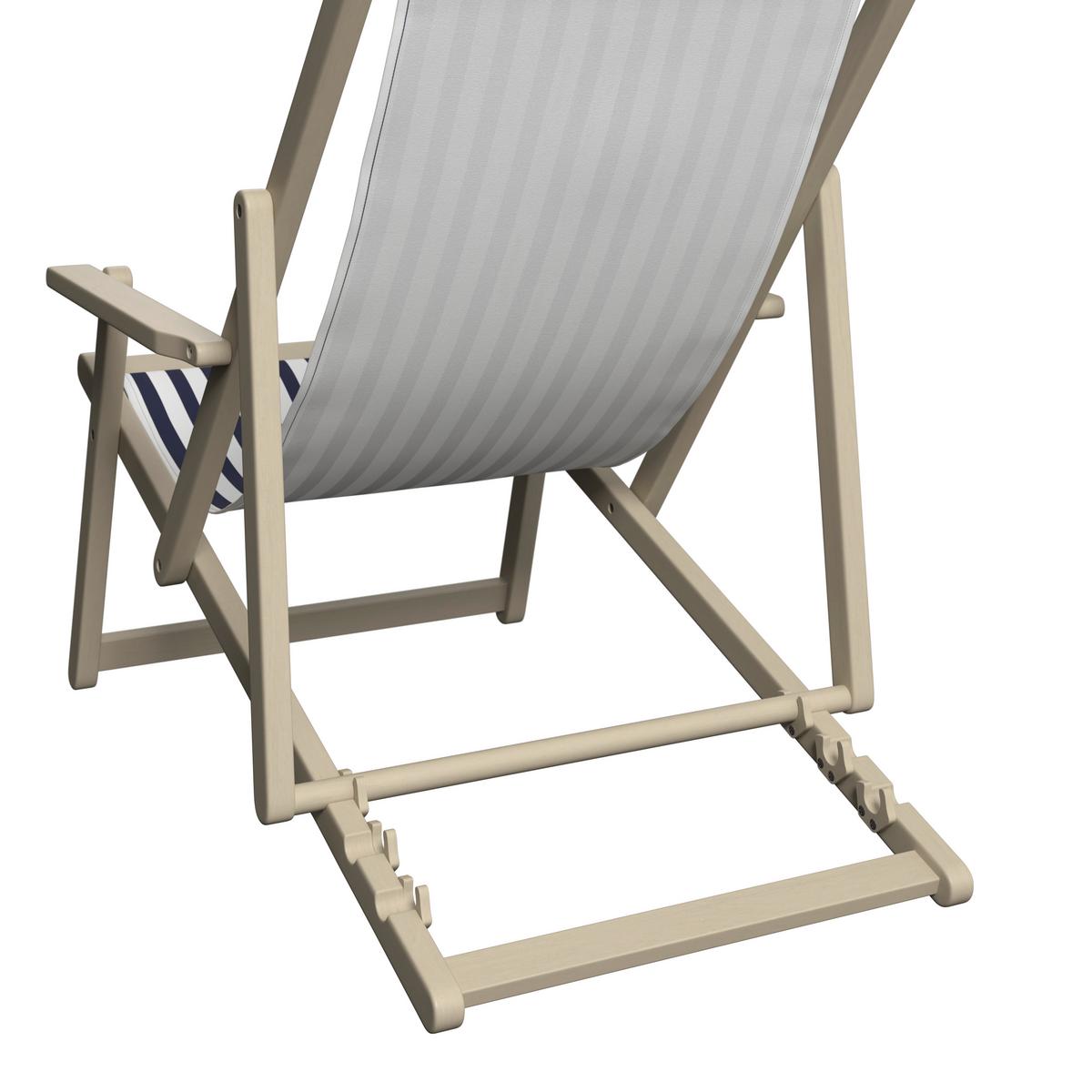 Gartenstuhl Lignano Akaziefarben ca. 102x88x63cm - Dunkelblau/Akaziefarben, Natur, Holz/Textil (102/88/63cm) - Mömax