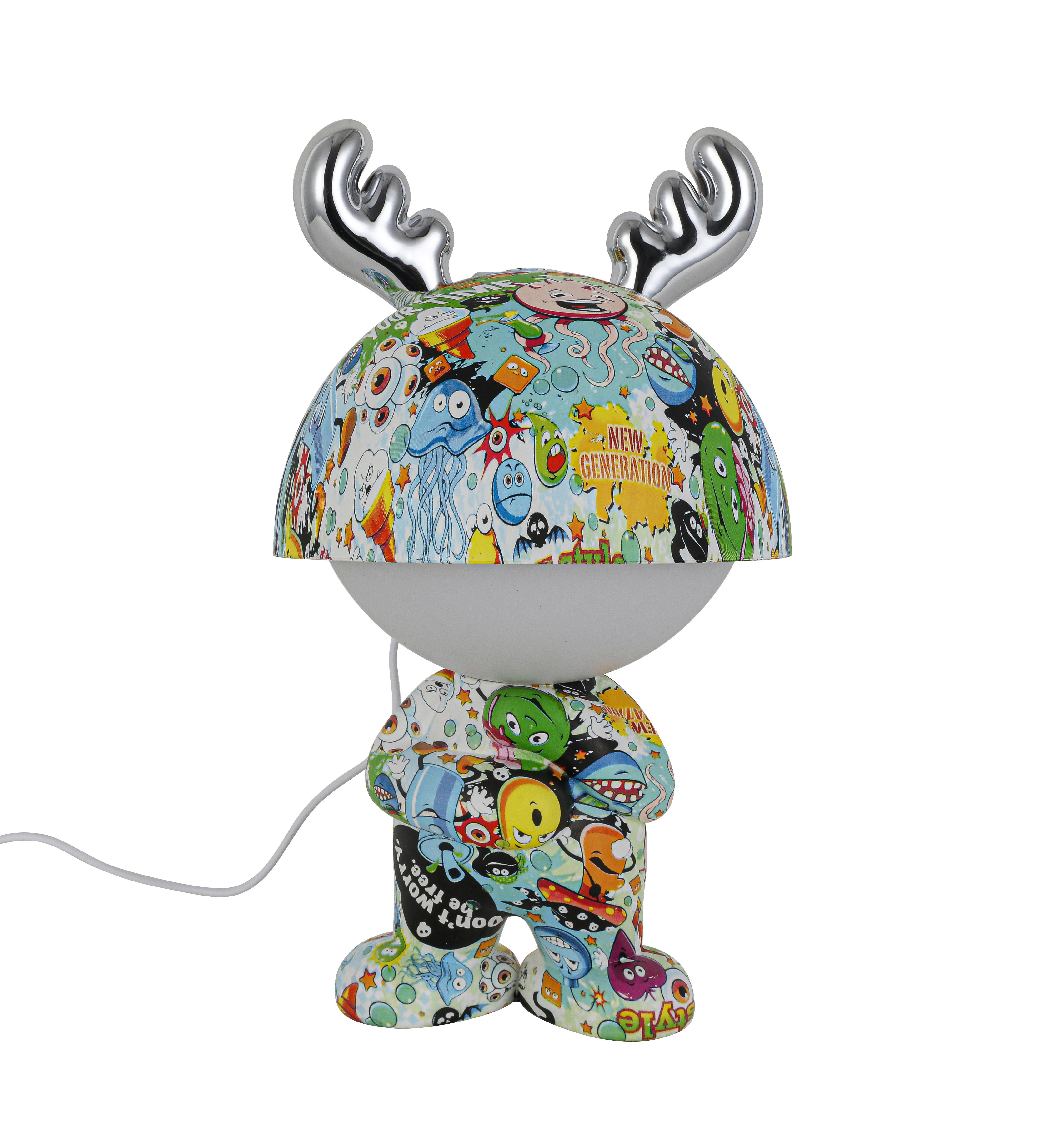 LED-Dekoleuchte Lea Multicolor max. 2,5 Watt - Chromfarben/Multicolor, MODERN, Kunststoff/Metall (17/30cm) - Mömax