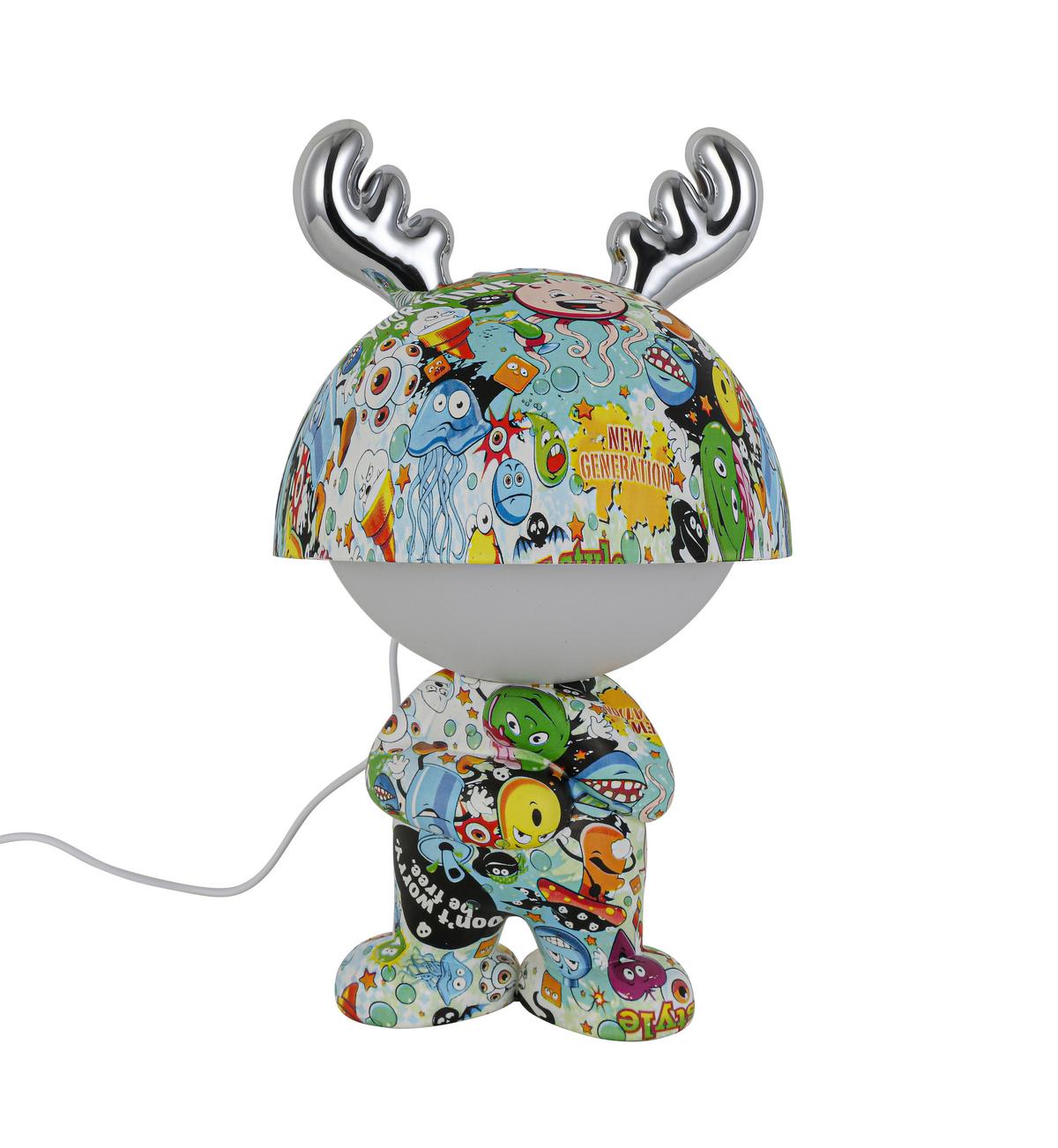 LED-Dekoleuchte Lea Multicolor max. 2,5 Watt - Chromfarben/Multicolor, MODERN, Kunststoff/Metall (17/30cm) - Mömax