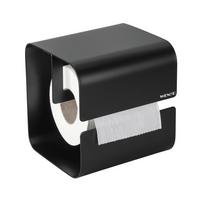Wc-papír Tartó Fekete Turbo-Loc® Lizan - fekete, Modern, fém (14/14,5/13,7cm) - Mömax