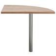 Kotna Povezovalna Plošča Ducato - hrast, Moderno, kovina/umetna masa (80/73/80cm) - Premium Living Kotna Povezovalna Plošča Ducato - hrast, Moderno, kovina/umetna masa (80/73/80cm) - Premium Living