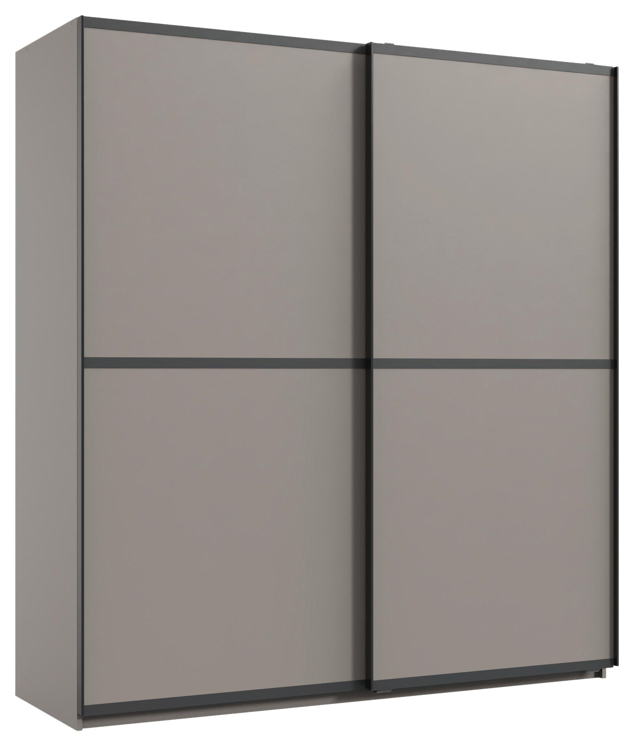 Schwebetürenschrank Ulm Beige/Greige - Greige/Beige, Holzwerkstoff/Metall (180/198/65cm) - Mömax