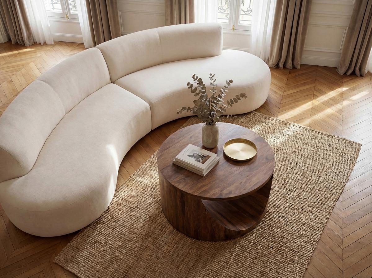 Couchtisch Echtholz ca. 60x60x36 cm - Braun, Design, Holz (60/60/36cm) - Livetastic