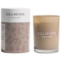 Lumânare în pahar de sticlă LIBELLA - gri închis, materiale naturale/sticlă (8/10,6cm) - Modern Living