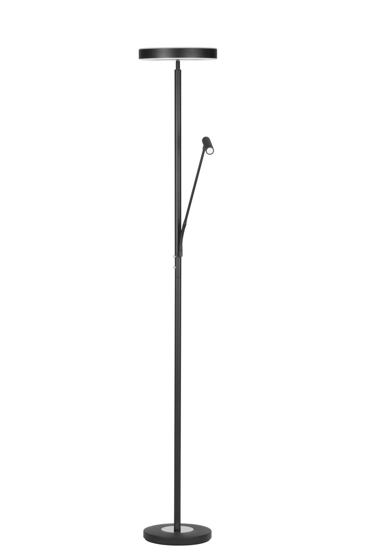LAMPA LED OŚWIETLAJĄCA SUFIT WORTHING *SBN* - czarny/biały, Design, tworzywo sztuczne/metal (28/180cm) - Novel