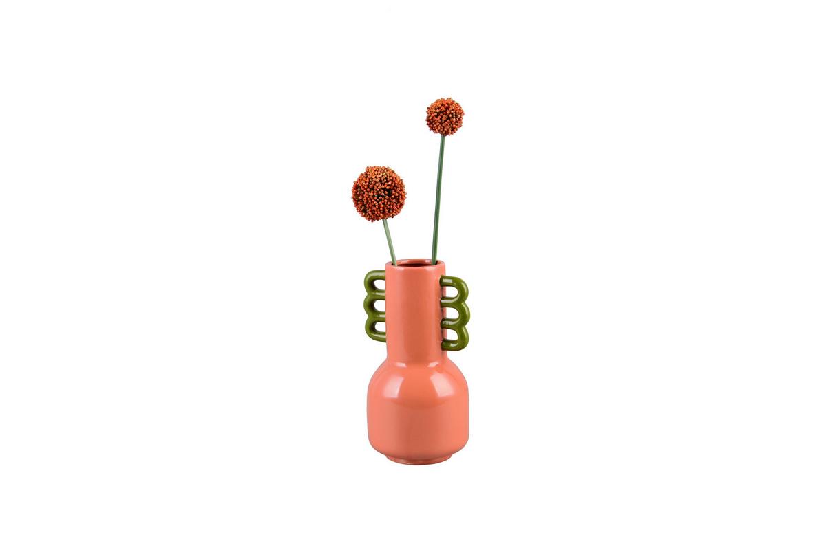 Dekovase Kofi Orange - Orange, Basics, Keramik (15,5/14/26,5cm)