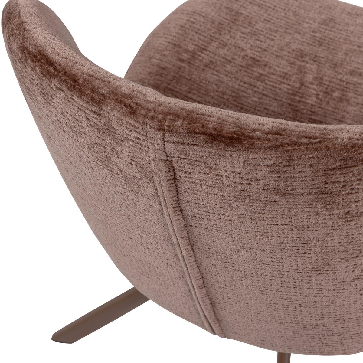 Stuhl-Set Femke 2er-Set Braun - Braun, MODERN, Textil/Metall (58/80/65cm) - Livetastic