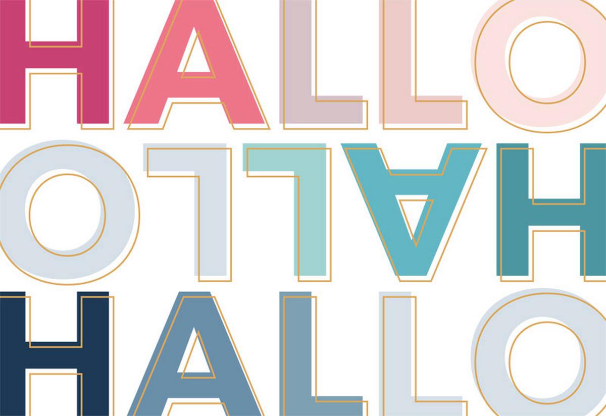 Postkarte Kupfergold Multicolor - Basics, Papier (17.5/12cm)