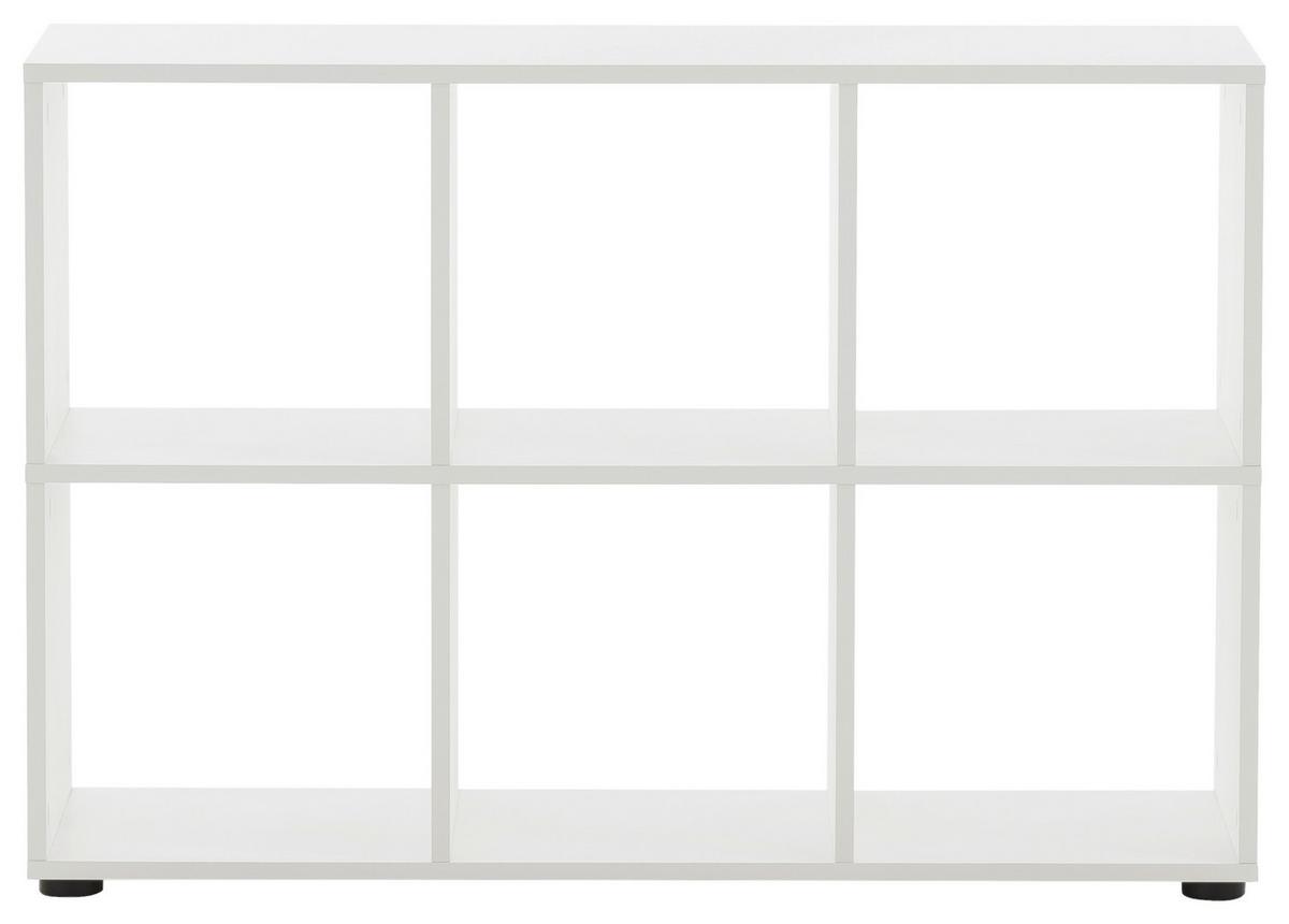 Schreibtisch Weiß - Weiß, MODERN, Holzwerkstoff (121,6/150/73,6cm) - MID.YOU