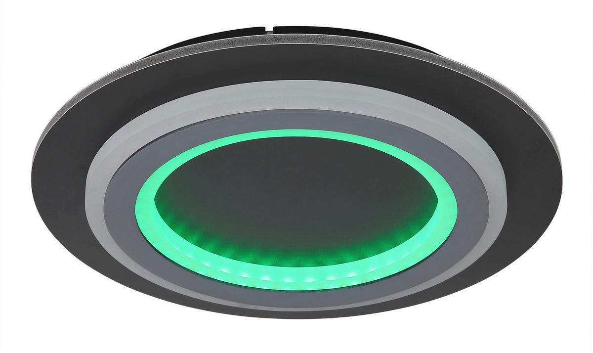 Led Stropna  Svjetiljka Jayden - siva/svijetlo siva, Design, metal/plastika (34/5,5cm) - Globo