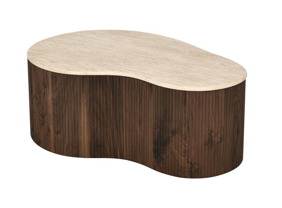 STOLIK KAWOWY STANLEY - kolor orzecha włoskiego, Design, materiał drewnopochodny (90/60/34cm) - MID.YOU
