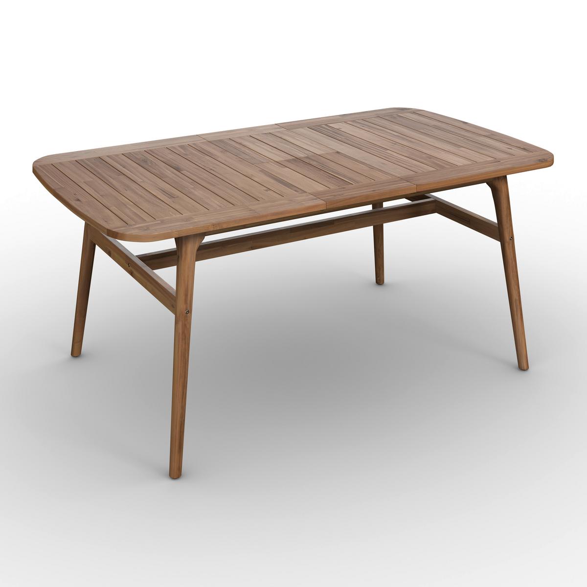 Vrtna Miza Nicola, Barva Oreha, 160-200x90 - barva oreha, Moderno, les (160-200/100/76cm) - Bessagi Garden