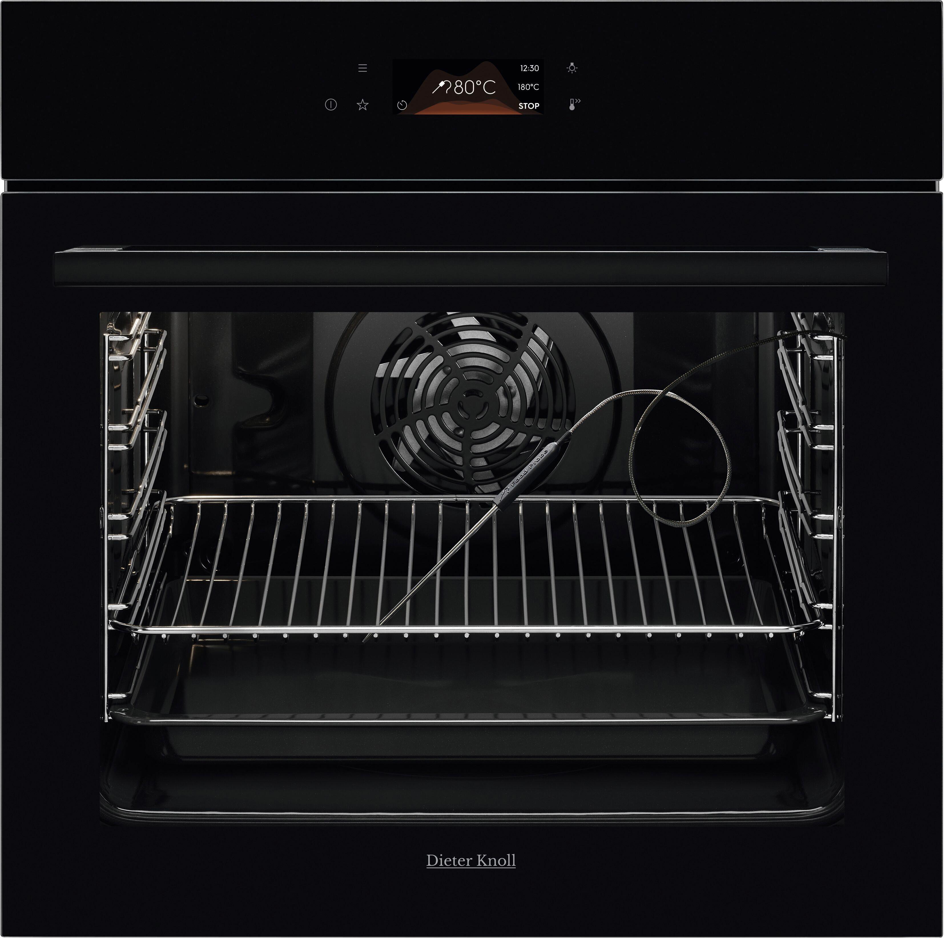 Einbaubackofen DKP39906BK - Schwarz, Basics, Glas/Metall (59,4/59,4/56,9cm) - Dieter Knoll