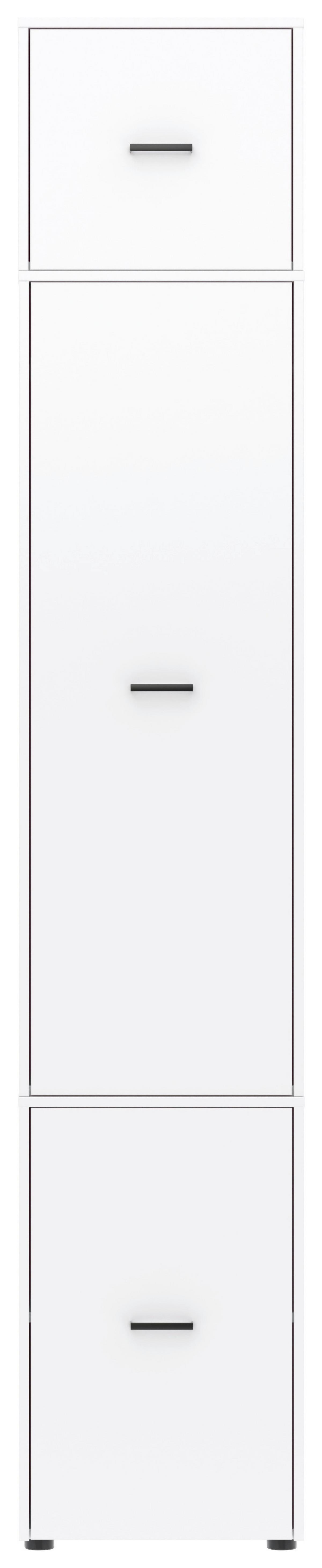 Kleiderschrank Kivo Weiß - Schwarz/Weiß, Basics, Holzwerkstoff/Kunststoff (45/239,40/52,1cm) - Based