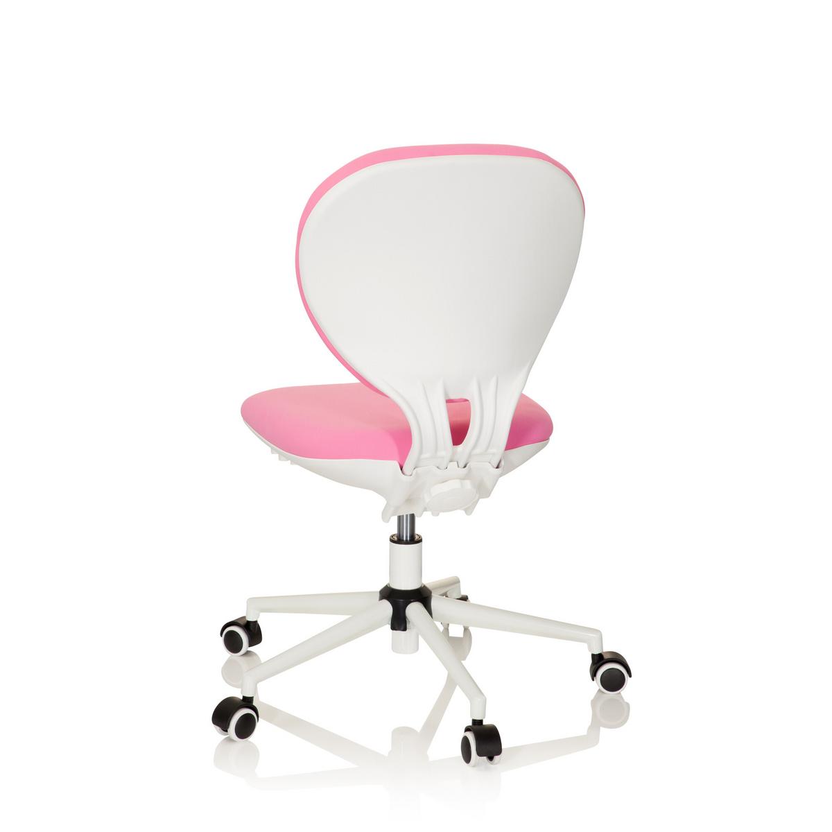Jugenddrehstuhl Kid Vivo Stoff Pink/Weiß - Pink, Basics, Kunststoff (43/82-95/56cm) - MID.YOU