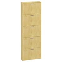 Schuhschrank Sulos XL Honigeiche - Honigeiche/Silberfarben, Design, Holzwerkstoff/Kunststoff (59/179/17cm) - MID.YOU