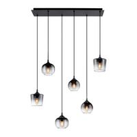 LAMPA WISZĄCA LED ZEA - czarny, tworzywo sztuczne/metal (80/28/64-120cm)
