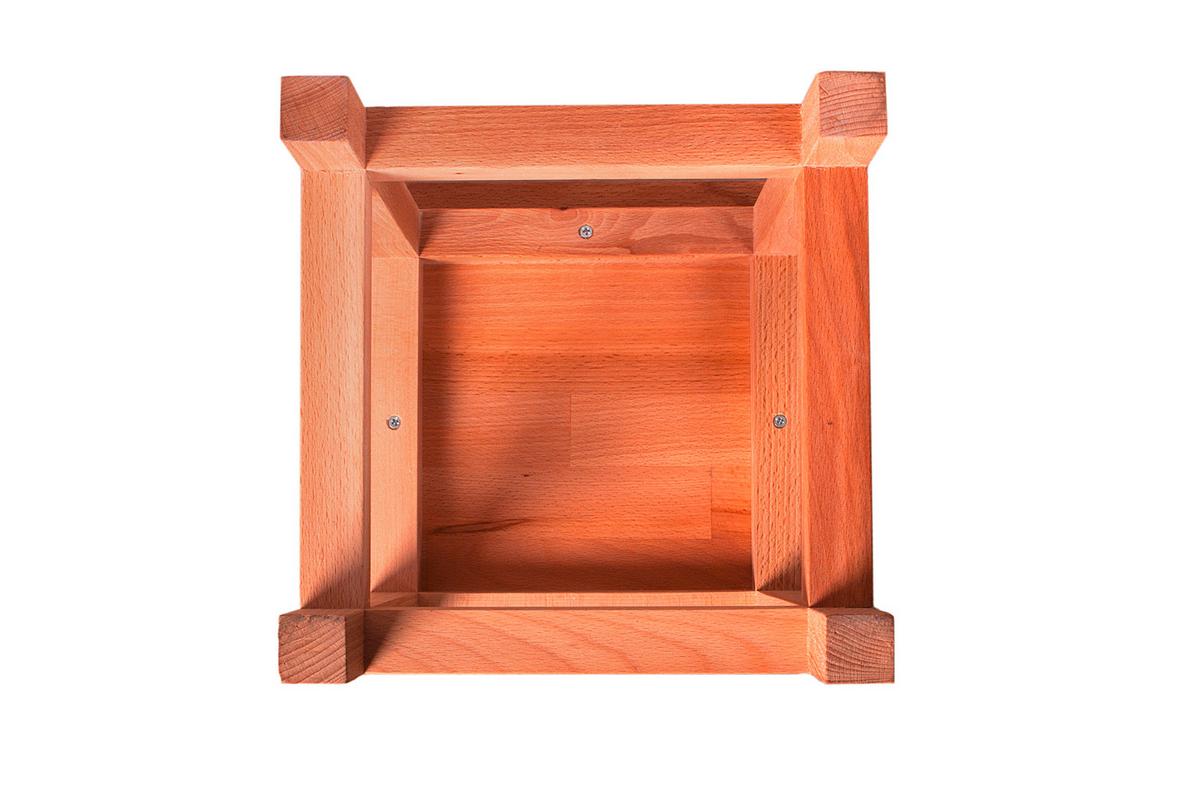 Hocker Marco ca. 30x30x40 cm Holz geölt - Kernbuche, Basics, Holz (30/40/30cm) - Gardenson