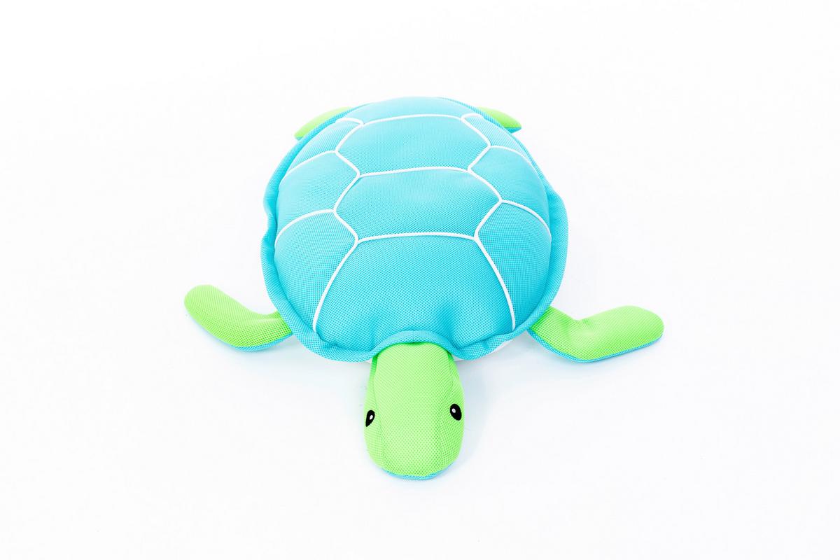 Schwimmtier Schildkröte Blau - Hellblau, KONVENTIONELL, Textil (82/100/15cm)