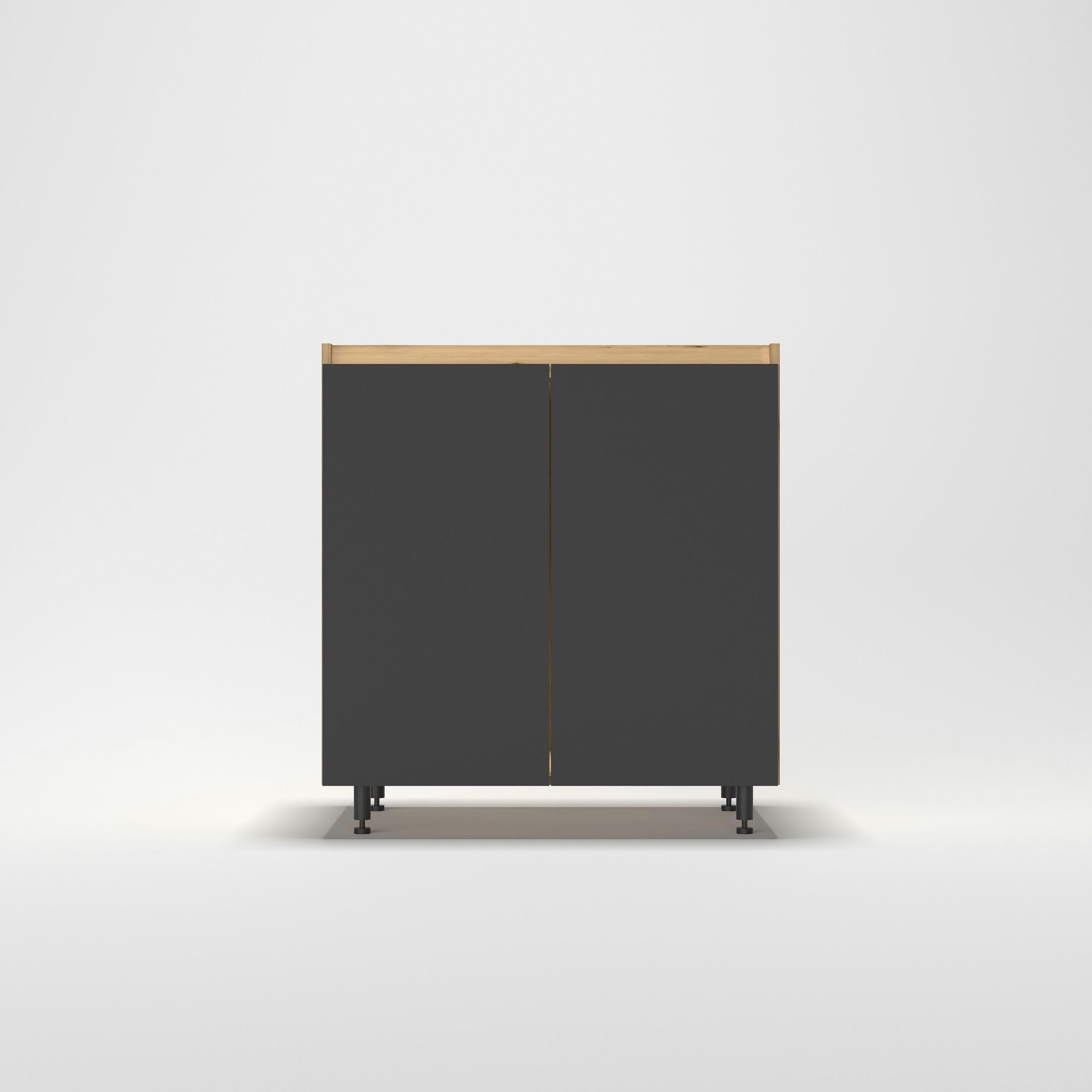 Konyhai Alsószekrény Toscana - Artisan tölgy/szürke, Modern, faalapú anyag (80/87/56cm)