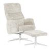 RELAXFÅTÖLJ STAR - vit/cremefärgad, Modern, metall/textil (72/107-95/86-110cm) - Mömax