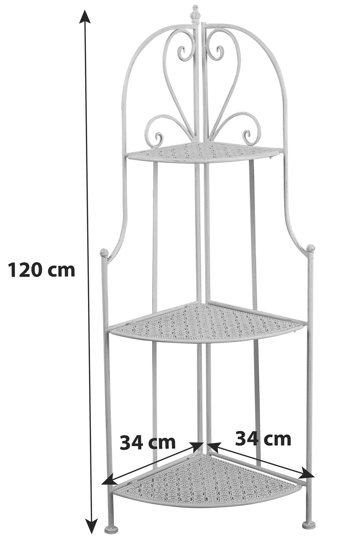 Regal Nadim 2, Bela - bela, Moderno, kovina (34/120/47cm)