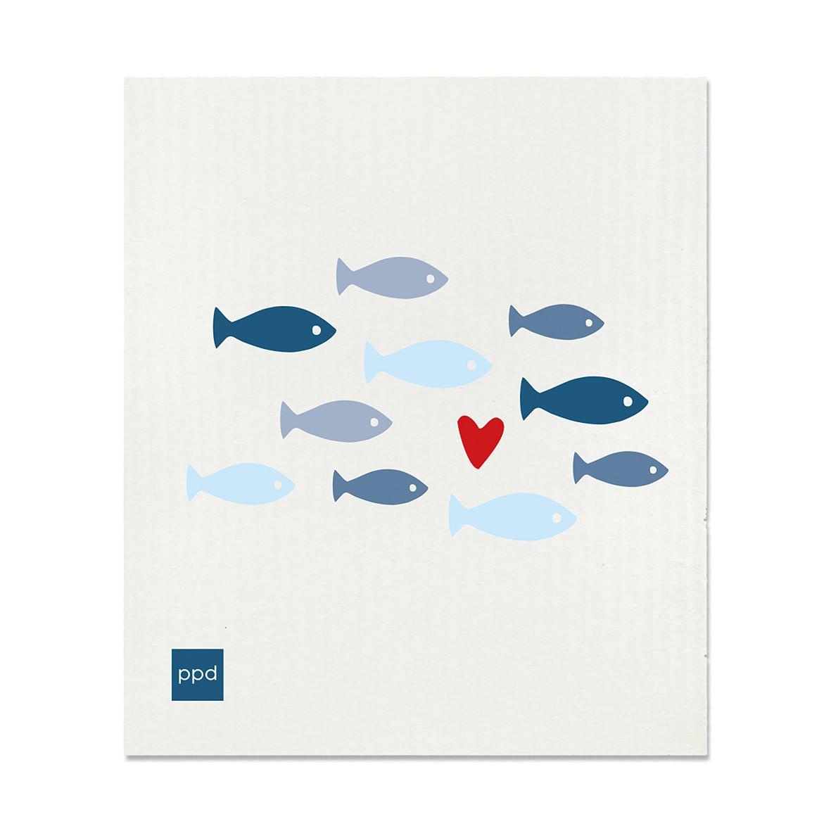 Schwammtuch Peter Multicolor ca. 20x17cm - Multicolor, Textil (20/17cm)