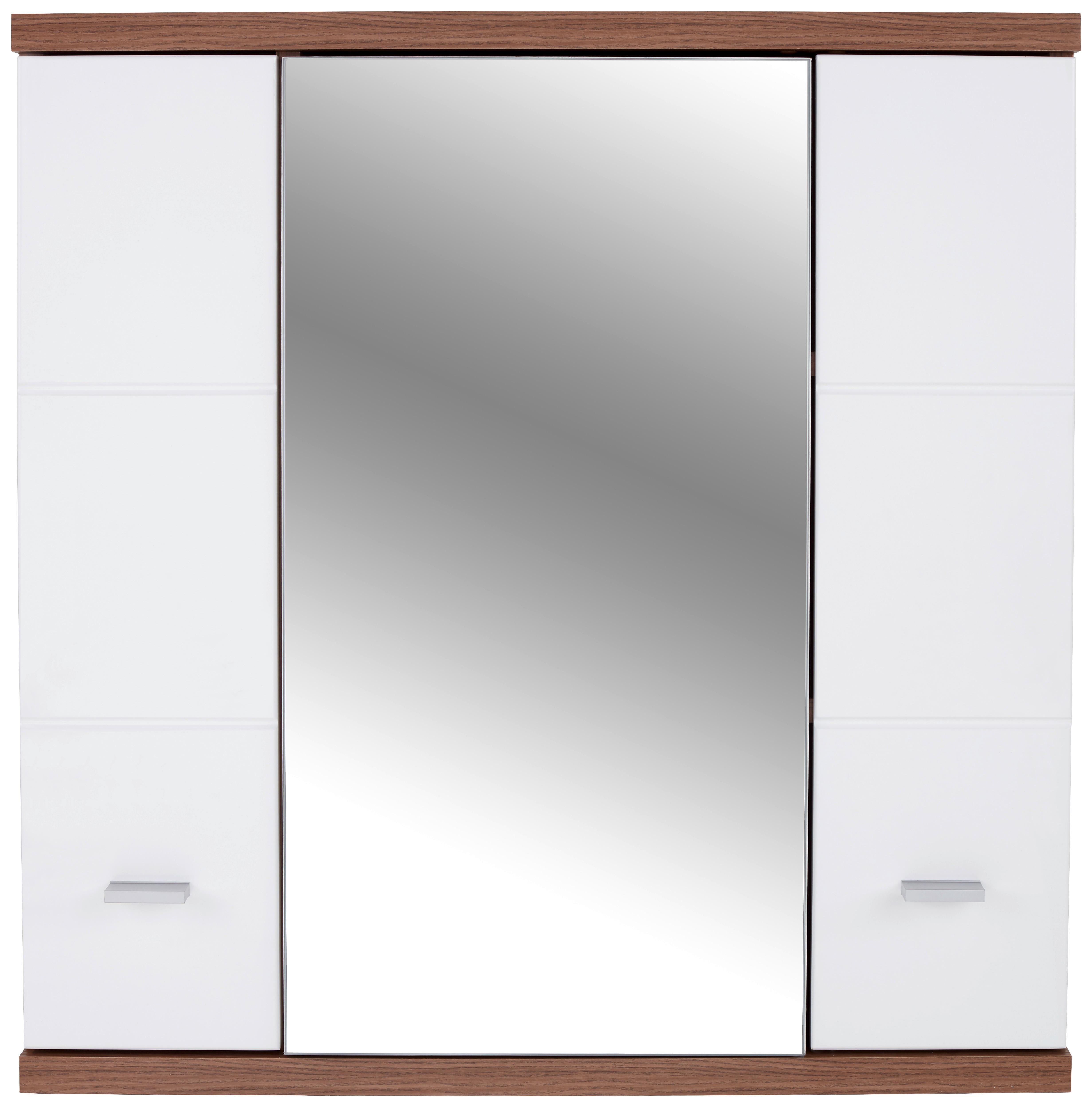 Dulap cu oglindă Bari - alb, Konventionell (70/70/25cm)