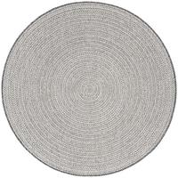 Flachwebeteppich Line in Grau Ø ca. 160cm - Grau, MODERN, Textil (160cm) - Modern Living