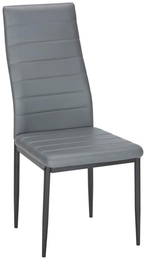 Szék Dani - fekete/szürke, Modern, textil/fém (42/96/54cm) - Best Price