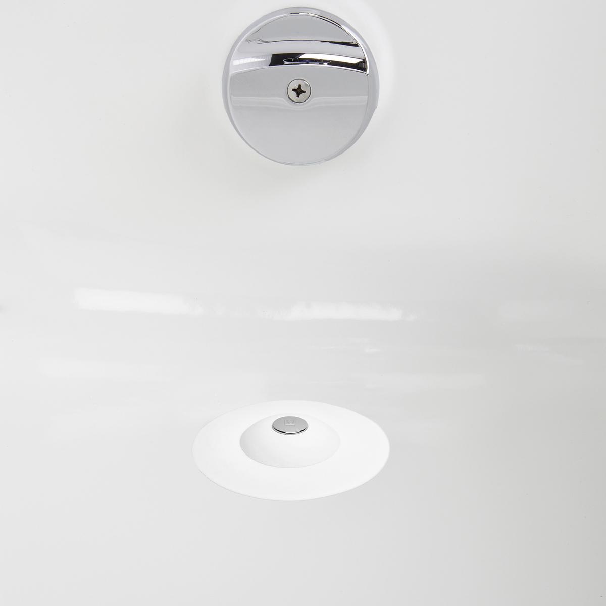 Mrežica Za Odtok Easy - Flex - bela, Moderno, kovina/umetna masa (10,2/2,5cm) - Premium Living