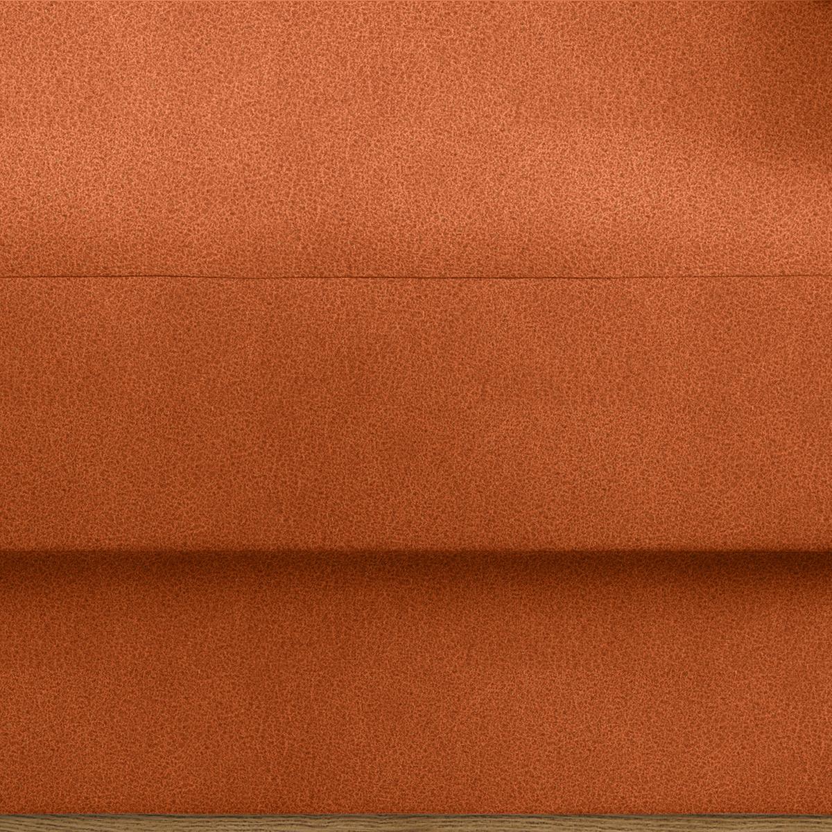 Wohnlandschaft Romeo Orange - Schwarz/Orange, KONVENTIONELL, Textil/Metall (167/87/234cm) - Zandiara