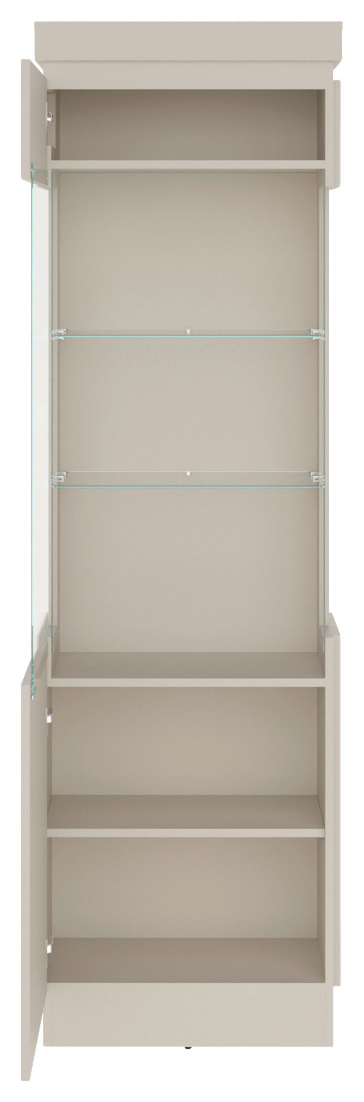 Vitrină Camira - cașmir, Basics, sticlă/material pe bază de lemn (60/200,5/40cm) - Modern Living