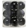 Christbaumkugel Noel Schwarz, 15 Stk. - Schwarz, Basics, Glas (6cm) - Modern Living