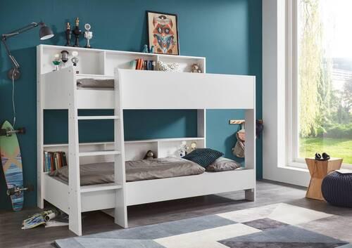 Pograd Sarah, Bela, 2x Ca. 90x200cm - bela, Konvencionalno, leseni material (90/200cm) - Modern Living