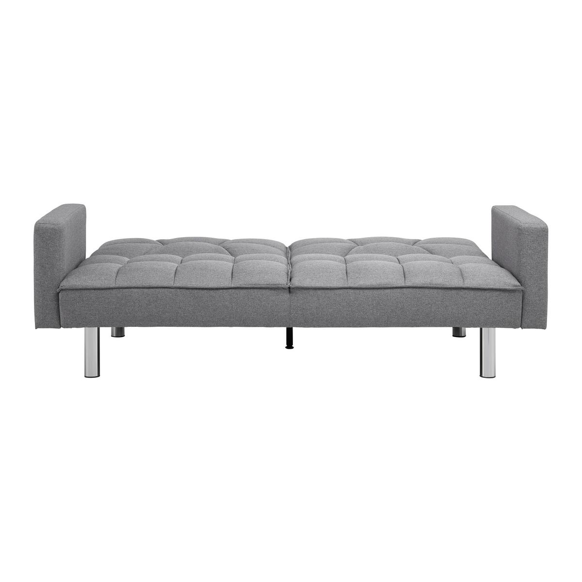 Zofa S Posteljno Funkcijo David, Siva - barve kroma/siva, Moderno, kovina/tekstil (196/83/89cm) - Bessagi Home