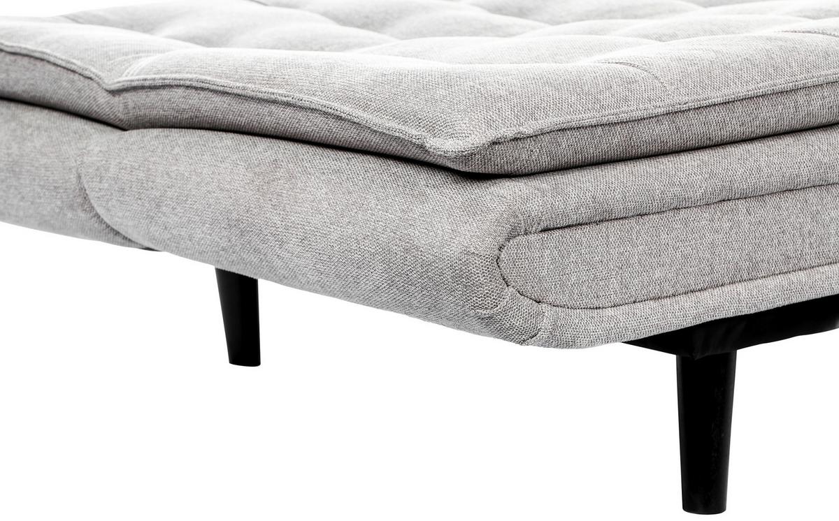 Schlafsofa Sun Grau - Schwarz/Grau, MODERN, Holz/Textil (190/83/93cm) - Mömax