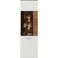 Vitrine in Weiß/akaziefarben - Weiß/Akaziefarben, MODERN, Holzwerkstoff (60/202/40cm) - PREMIUM LIVING