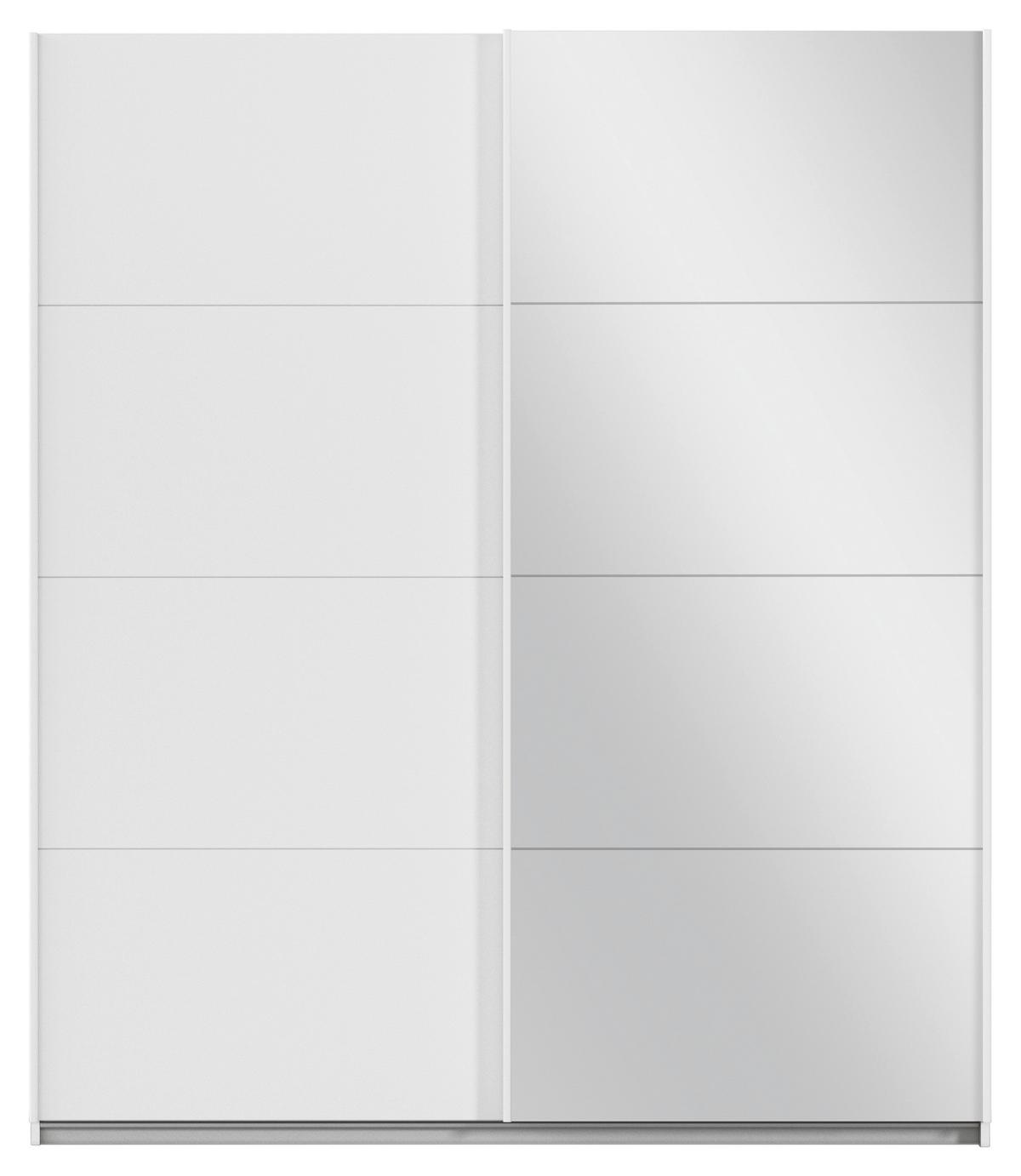 Schwebetürenschrank Scala Weiß - Weiß, MODERN, Holzwerkstoff/Metall (181/210/57cm) - Rauch Möbel