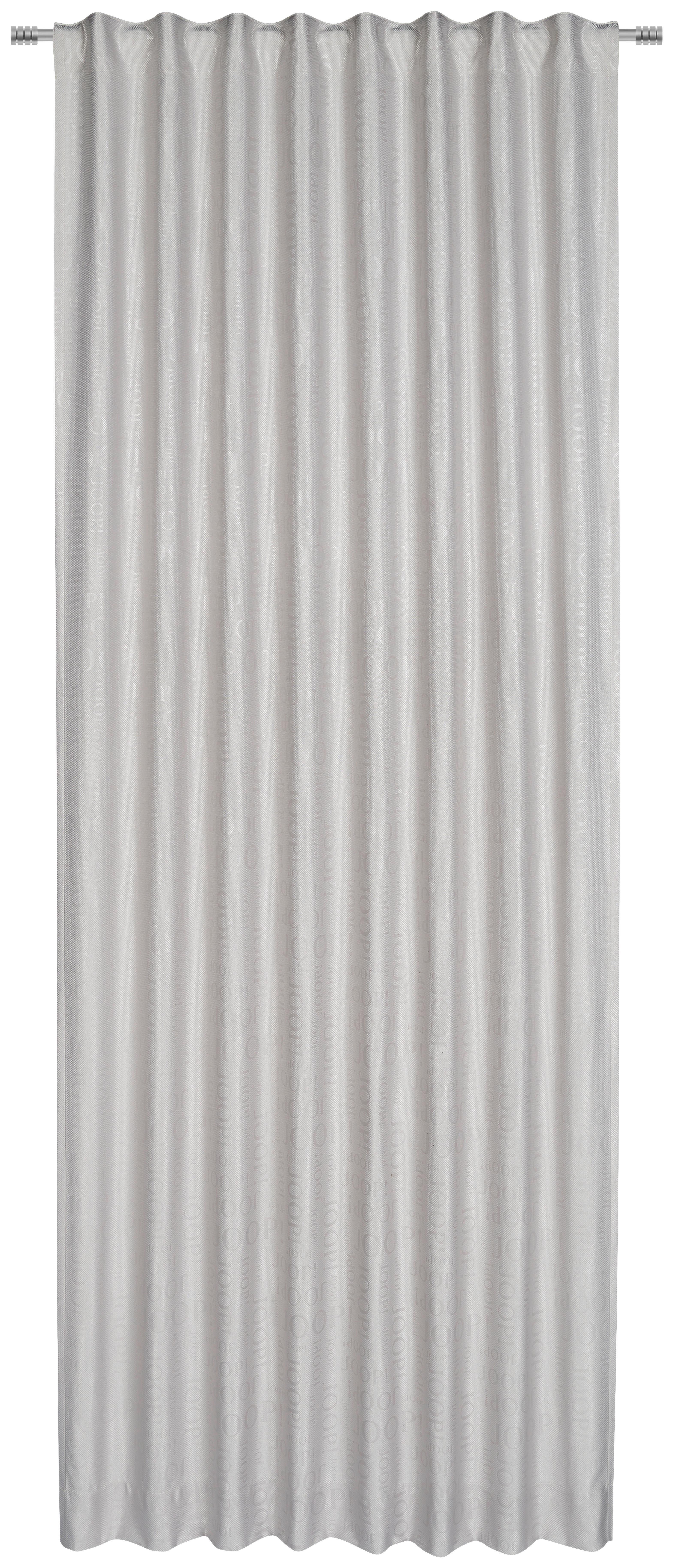 ZASŁONA GOTOWA JOOP! J-LABEL - jasnoszary, Design, tkanina (130/250cm) - Joop!
