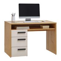 Schreibtisch Casa Mia Kaschmirfarben - Kaschmir/Anthrazit, KONVENTIONELL, Holzwerkstoff/Metall (110/76/60cm) - Mömax