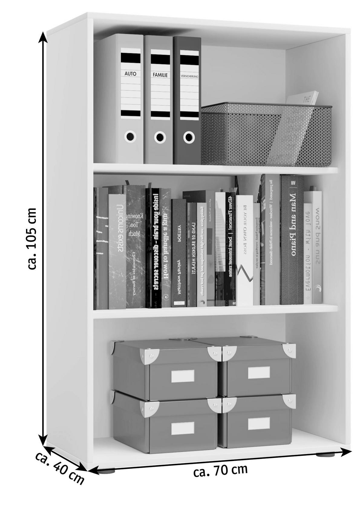 Etajeră Pentru Documente Lona Xl - culoare lemn fag, Basics, material pe bază de lemn (70/105/37cm) - P & B