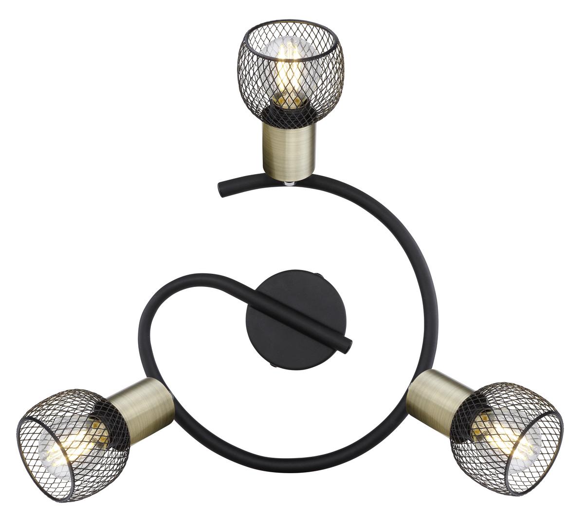 Strahler Fiastra max. 40 Watt - Schwarz, Basics, Metall (23/14cm) - Globo