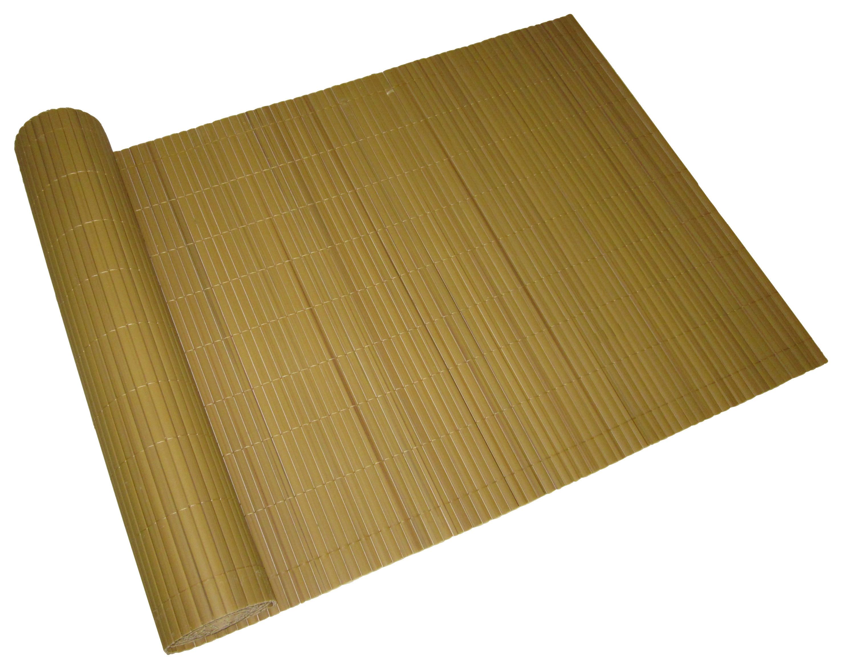 Sichtschutz ca. 500x90 cm PVC Bambus - Braun, MODERN, Kunststoff (500/90/0,5cm) - Gardenson
