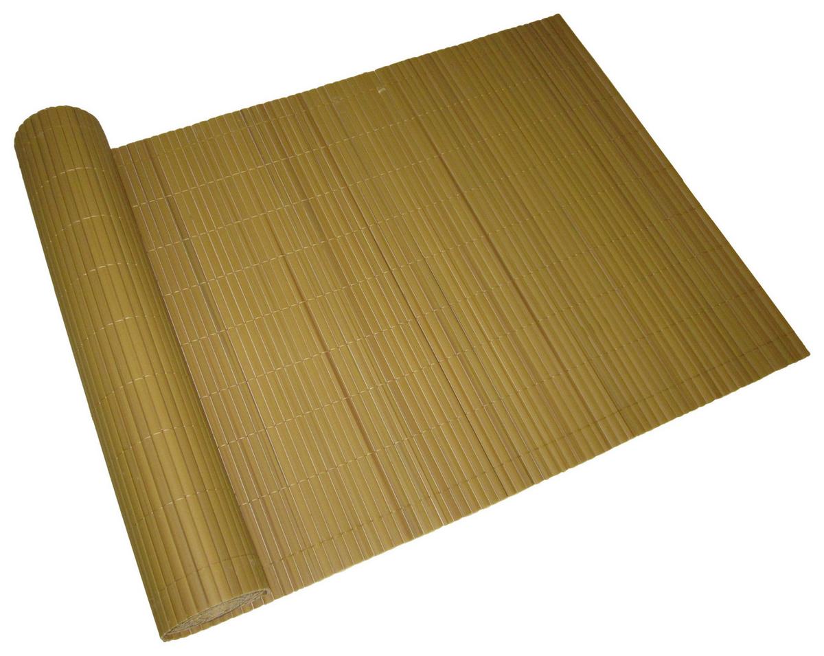 Sichtschutz ca. 500x90 cm PVC Bambus - Braun, MODERN, Kunststoff (500/90/0,5cm) - Gardenson